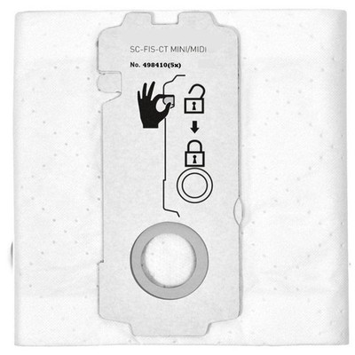 5-Pack 498410 Self Clean Filter Bag for Festool CT MIDI MINI Dust Extractor, ...