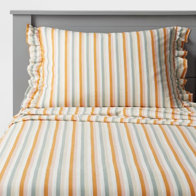 Full Striped Cotton Kids Sheet Set - Pillowfort 3090₽