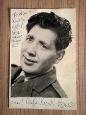 Alfie Boots Bass Autographed Photo RARE