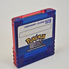 Official Nintendo GameCube Pokemon Box Memory Card 59 w/Sticker - Tested