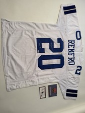 Mel Renfro Dallas Cowboys Blue Football Jersey HOF 96 Inscription