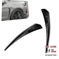 Car Side Fender Vent Trim, Spoiler Body Fender Decorative Stickers, 2 PCS Black
