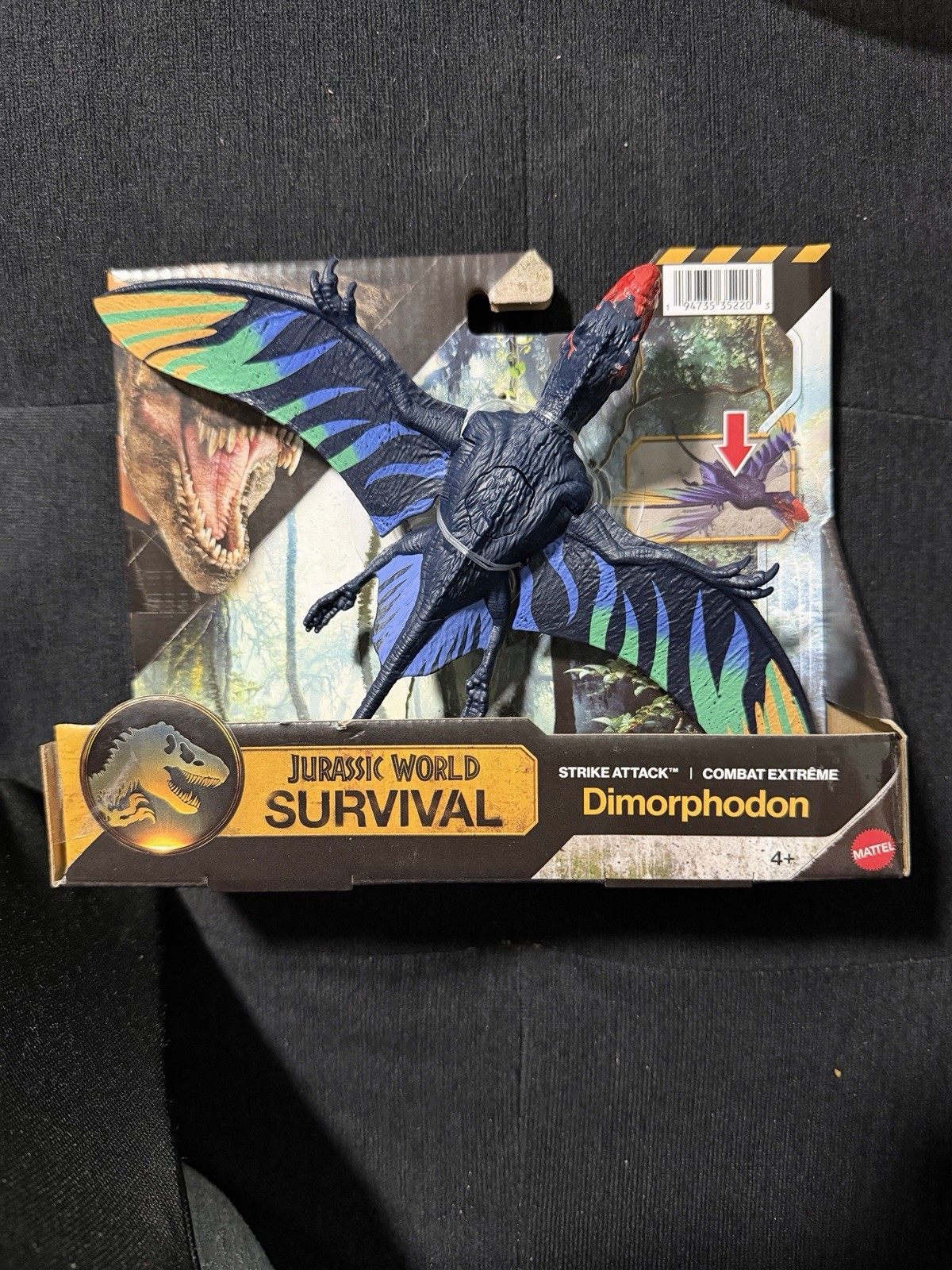 New! Jurassic World Survival Dimorphodon Strike Attack Mattel toys In ...