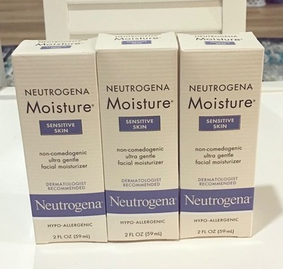 (3) Neutrogena Oil Free Moisture for Sensitive Skin - 2 oz. Each (6 oz. Total)