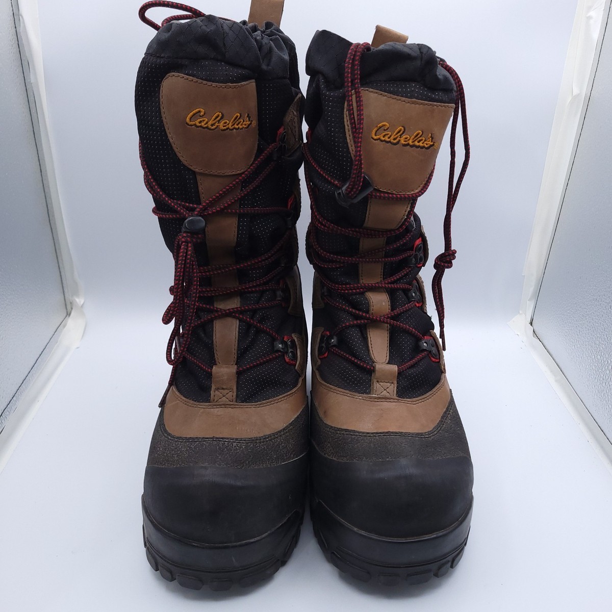 Cabelas Dry-Plus Mens Winter Hunting Boots Brown Black  display picture 3