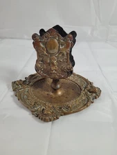 Rare 1900 M. Loewenstein Brass Cherub Ashtray