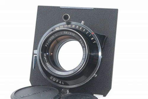 Fuji Fujinon L 210mm f/5.6 f 5.6 Lens w/Copal No.1 Toyo Board *252358