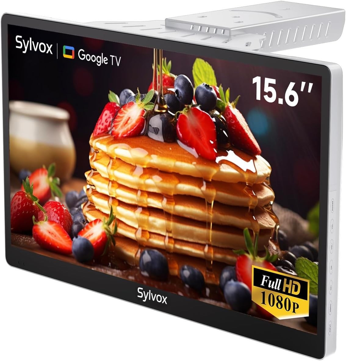 Sylvox 15.6'' Smart Google TV 1080P FHD Compact Foldable 90 ° Kitchen Mini US