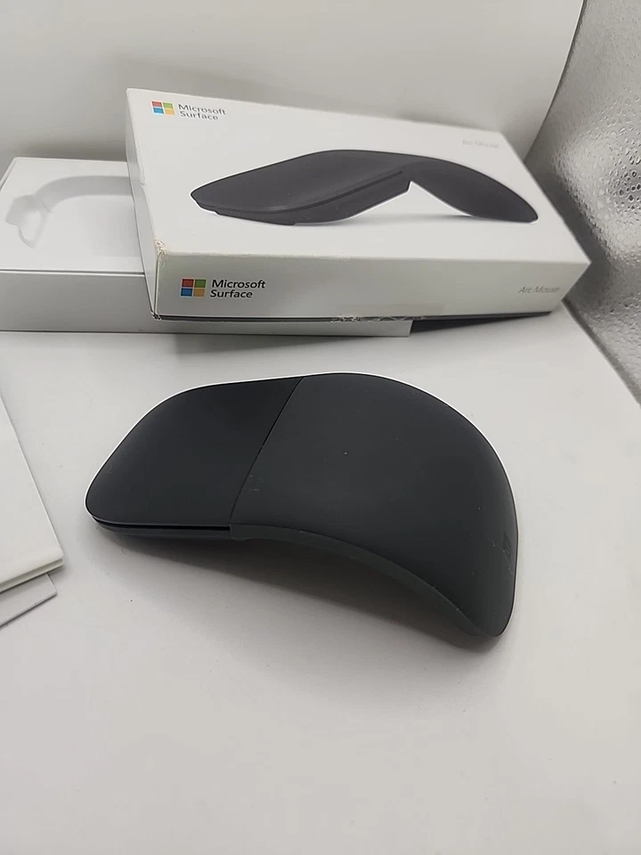Microsoft Arc Mouse (Negro) Ratón Táctil Inalámbrico Usado Modelo 1791 Limpio, En Caja Foto 2 de 4