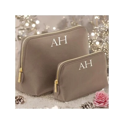 Personalisierte Kosmetiktasche mit Initiale | Kulturbeutel nach Maß | Kosmetik nach Maß