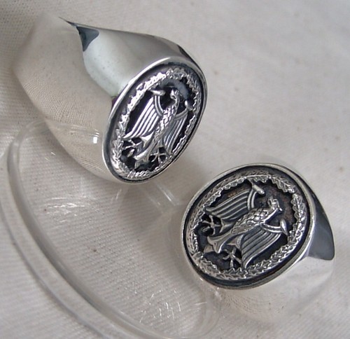 Deutschland Bundesadler Ring Silber 925