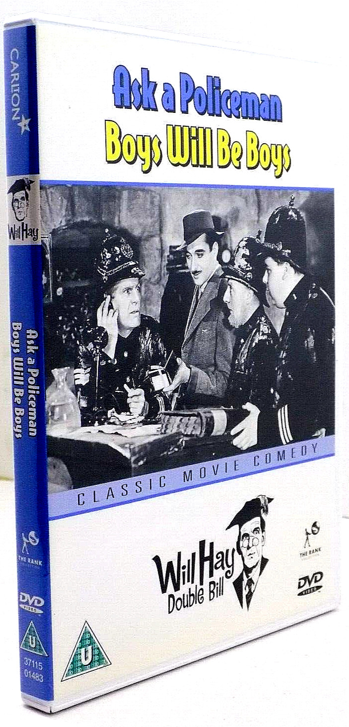 Ask a Policeman (1939) & Boys Will Be Boys (1935) DVD Will Hay Double Bill - New