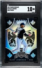 2019 Panini Crusade #2 Eloy Jimenez HOLO SILVER PRIZM SGC 10 GEM MINT RC