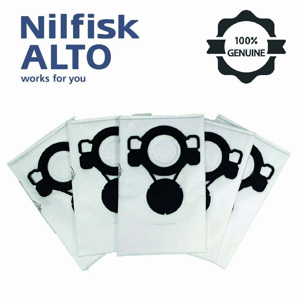 Nilfisk Vacuum Cleaner Filter Bags Aero White Pack Of 5 - Image 4