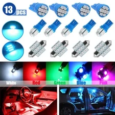 Car Interior LED Lights Package Kits for Dome Map License Plate Lamp Bulb 5Color