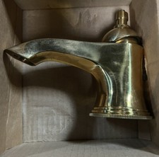 Samuel Heath V609-AUS-NL Single Handle Bathroom Faucet - Unlaquered Brass