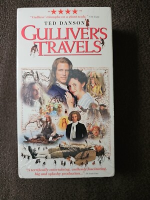 Gullivers Travels (VHS, 1996, 2-Tape Set) Ted Danson vintage and factory sealed