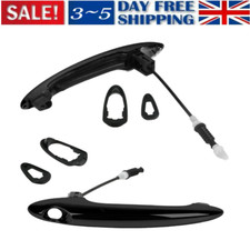 2x For Mini Paceman R61 12-16 Front Outside Door Handle W/ Cable Gloss Black UK