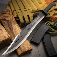 Devil Dogs Full Tang Machete with Sheath Military  | AUS-8 Stainless Steel