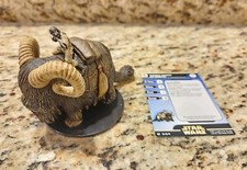 WOTC Star Wars Miniatures - Tusken Raider on Bantha 30 w/ Card
