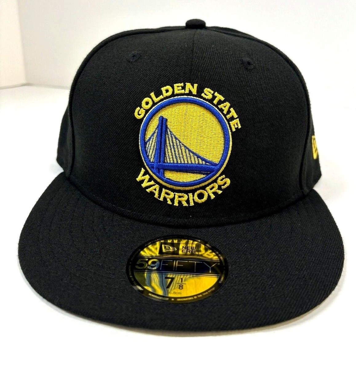 Golden State Warriors NBA NE Fitted Hat~Black/Gold | eBay