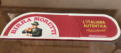 BIRRA MORETTI LENKERLÄUFER MIT GUMMIRÜCKSEITE. BRANDNEU