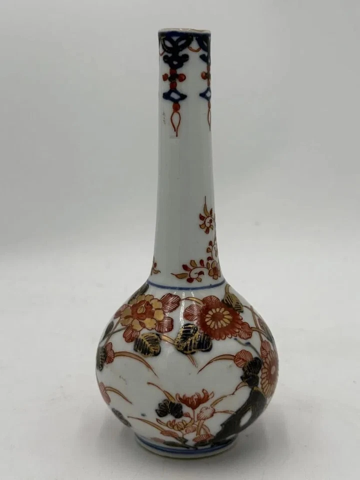 古董中国清光旭铁红钴瓷莲花花瓶 — 第 4/4 张图片