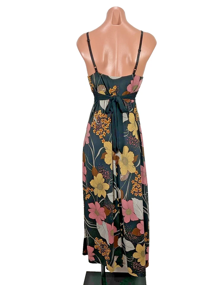 Vestido de hadas vintage Y2k Forever 21 XX1 paisley boho pequeño maxi floral Foto 2 de 4
