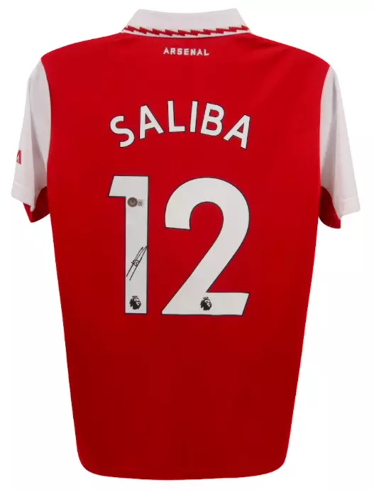 Arsenal William Saliba Home Kit Figurine