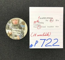 AAFES POGS, 10th Series/Printing, 1 POG, 10¢ , #P722, FAIR
