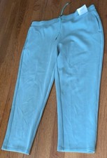 Member  s Mark Ladies Straight Leg Pant Sz L2XL Green Sage NWT Waist 38  In 28