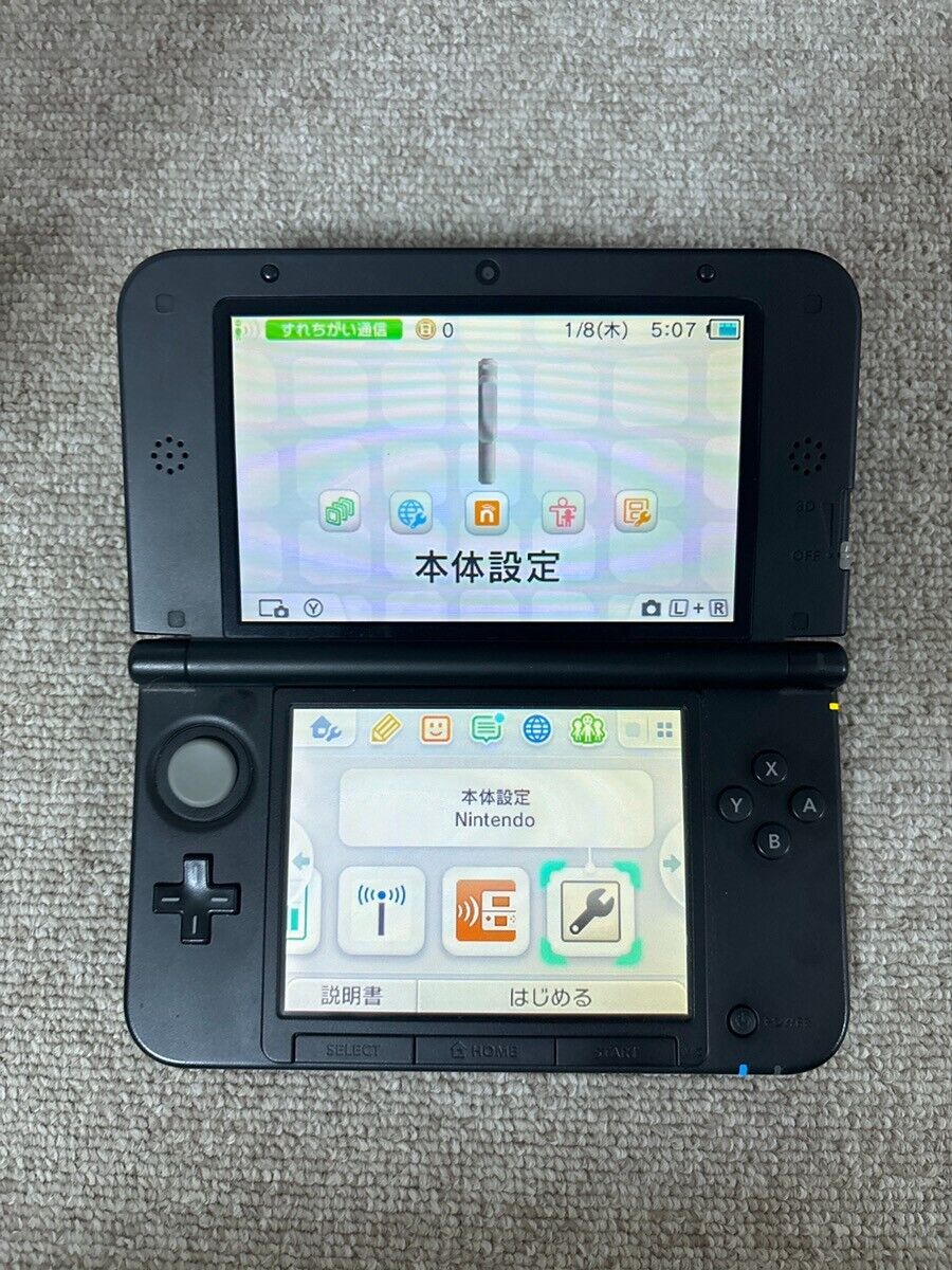 3DS LL XL black Japan Nintendo Console region Japanese ♯632 3DS LL XL black Japan Nintendo Console region Japanese ♯632