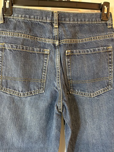 Old Navy Unisex Teens Regular 14 Husky Jeans Loose Straight Leg Baggy (DAMAGED) - Picture 6 of 14