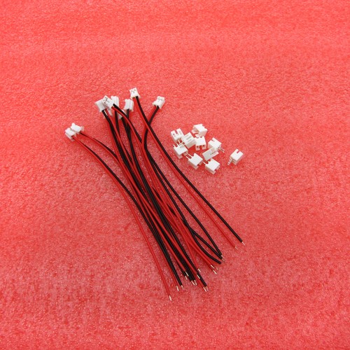 50Sets Mini Micro JST 2.0mm PH 2-Pin Connector Plug With Wires Cables 120mm A2TM - Afbeelding 5 van 5