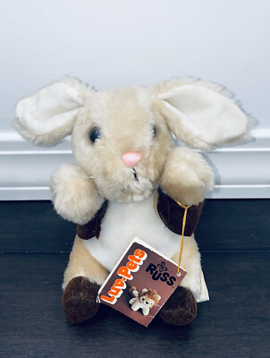 Russ Berrie Bunny Rabbit 1979 Plush 8” Vintage Luv Pets Doll Stuffed ...