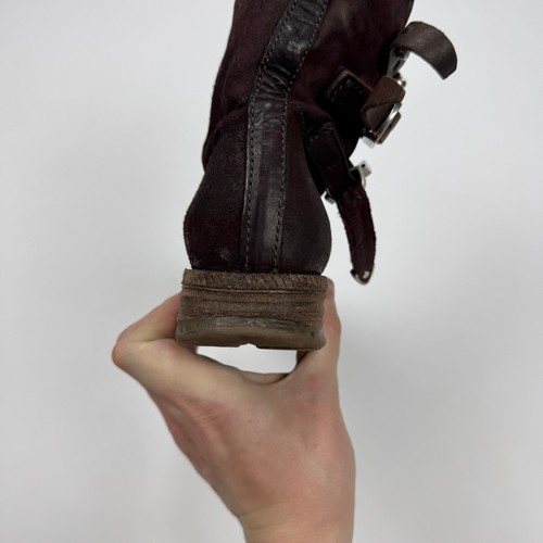 A.S 98 Airstep Botas Zapatos Cuero Gamuza Mujer Gótico Motociclista Avant Garde Punk 37 - Imagen 19 de 21