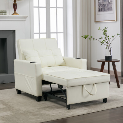 Convertible Sleeper Sofa Bed 3-in-1 Multi-Function Folding Sofa Bed w/ USB Port