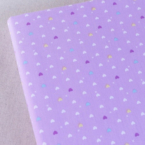 8 Assorted Purple 25cm Cotton Flower Print Fabric Squares Lot Quilting Sewing - Picture 6 of 8