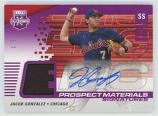 2023 Elite Extra Edition Jacob Gonzalez Prospects Materials Auto /7 #EMS-JG