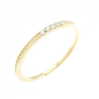Authentic K18YG Diamond Ring 0.05CT  #270-003-881-1774