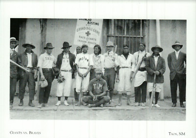 *NM Postcard-''Giants vrs. Braves'' (Local Baseball Team)- *Taos, NM -{C86}