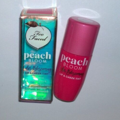 Too Faced Peach Bloom Color Blossoming Lip Cheek Tint - Strawberry Glow - New