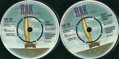 PETER NOONE & BRUDERHER'S HERMITS    LADY BARBARA // DON'T JUST STAND THERE