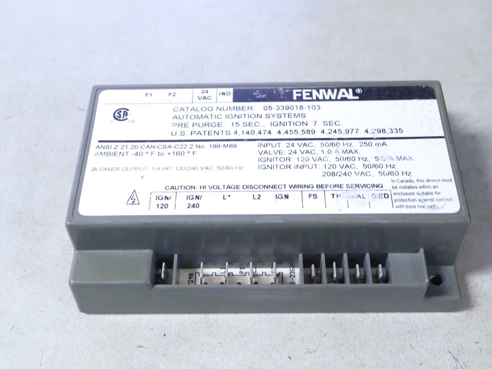 FENWAL 05339018103 Automatic Ignition Systems Control Module eBay