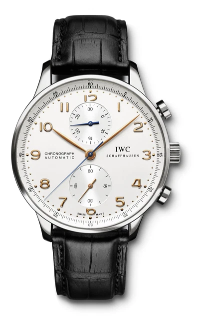 IWC Stainless Steel Band Round Wristwatches