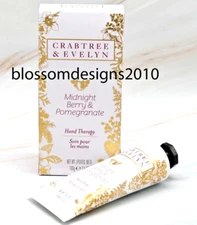 CRABTREE & EVELYN Midnight Berry & Pomegranate Hand Therapy SEALED 3.5 oz NIB