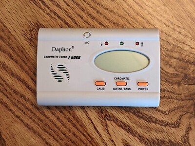 Daphon Chromatic Tuner T 50GB Works with Kickstand Guitar/Bass 1/4 in Input Jack