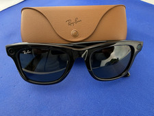 Ray-Ban Meta Wayfarer Gen 1 Large RW4008 601/71 Shiny Black 53-22 W/ Case