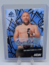 2025 UD AEW SP Game Used Bryan Danielson Blue Auto #71 Card