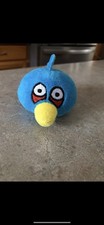 Angry Birds Blue Bird Finger Tip Pencil Topper Plush GUC Small Flaw Tag cut